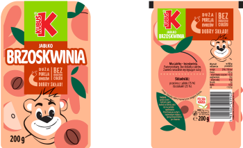 Kubuś Mus Brzoskwinia Jabłko 200g