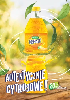 Napój Orange Gazowany 1,5L 20% Soku Owocowego