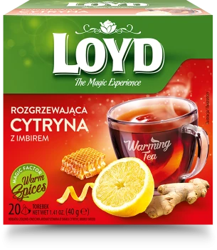 Loyd Herbatka Rozgrzewająca Cytryna z Imbirem (20x2g)