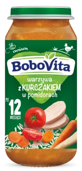 BoboVita Junior Warzywa z kurczakiem w pomidorach 1-3 lata 250 g
