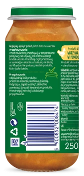 BoboVita Junior Warzywa z kurczakiem w pomidorach 1-3 lata 250 g