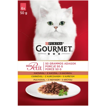 Gourmet Mon Petit Pełnoporcjowa karma dla dorosłych kotów 300 g (6 x 50 g)