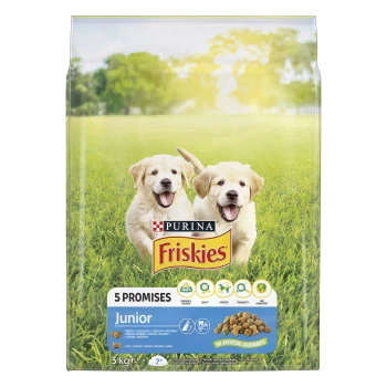 Friskies® Junior z Kurczakiem i Warzywami z Mlekiem 3kg