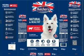 Butcher's Natural&Healthy, sucha karma dla psa, z wołowiną, 10kg