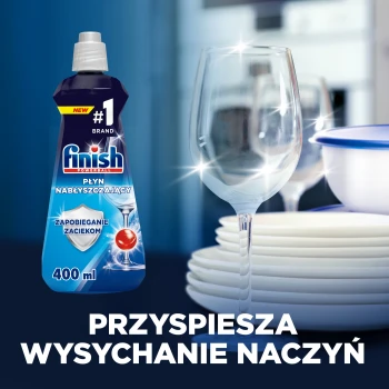 Finish płyn nabłyszczający 400 ml + sól 1,5 kg