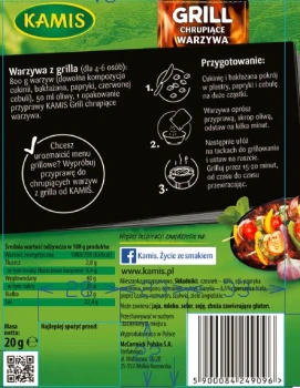 Kamis Grill Chrupiące Warzywa 20g