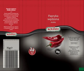 Kotanyi Papryka słodka wędzona 70g