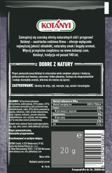 Kotanyi Pieprz pomarańczowy mieszanka przypraw 20g