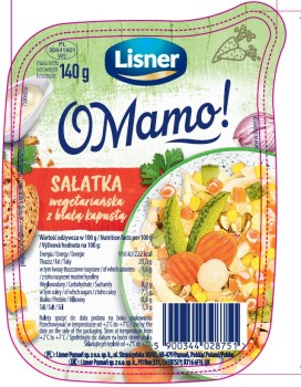 Lisner O Mamo! Sałatka wegetariańska z białą kapustą 140 g