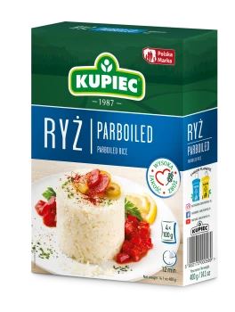 Kupiec Ryż parboiled 400 g (4 torebki)