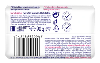 Luksja Creamy & Soft Kremowe mydło w kostce Róża i Proteiny mleka 90 g