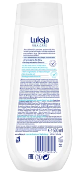 Luksja Silk Care Kremowy żel pod prysznic Kokos i Gardenia 500 ml