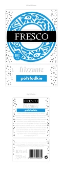 'WINO FRESCO FRIZZANTE RÓŻOWE PÓŁSŁODKIE 750ML