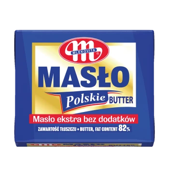 Mlekovita Masło Polskie ekstra bez dodatków 82% 200 g