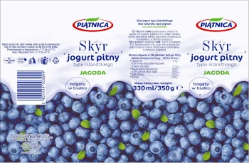 Piątnica Skyr do picia jagoda 330 g