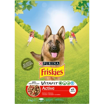 Friskies Vitafit Active z wołowiną Karma dla dorosłych psów 3 kg