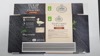 TULIP Z NOGI Z KACZKI W PRZYPRAWACH WOLNO GOTOWANE 400G CHEF RECOMENDS