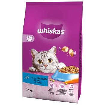 Whiskas Adult sucha karma dla dorosłych kotów Tuńczyk 1,4 kg