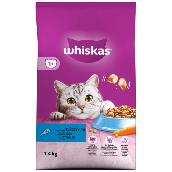 Whiskas Adult sucha karma dla dorosłych kotów Tuńczyk 1,4 kg