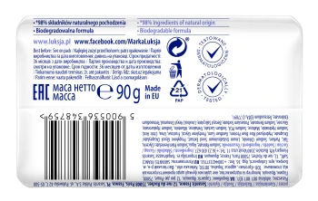 Luksja Creamy & Soft Kremowe mydło w kostce Len i Mleczko ryżowe 90 g