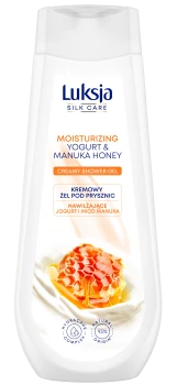 Luksja Silk Care Kremowy żel pod prysznic Jogurt i Miód manuka 500 ml