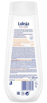 Luksja Silk Care Kremowy żel pod prysznic Jogurt i Miód manuka 500 ml