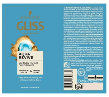 Odżywka ekspresowa Gliss Aqua Revive 200ml