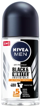 Nivea Men Black & White Invisible Ultimate Impact Antyperspirant w kulce 50 ml