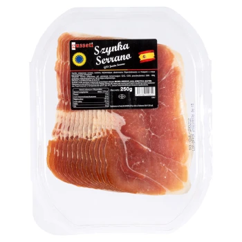 Szynka Serrano Plastry 250G Gusseti