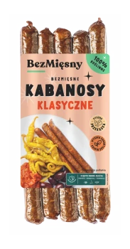 Bezmięsny Mięsny Wegańskie kabanosy klasyczne 160 g