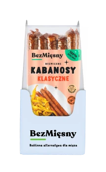 Bezmięsny Mięsny Wegańskie kabanosy klasyczne 160 g
