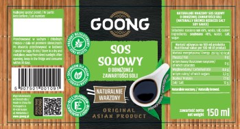 Goon sos sojowy obniżona zawartość soli 150ml