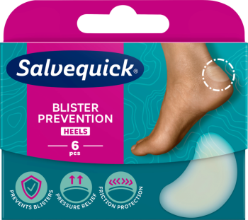 Salvequick Foot Care Medium Plastry na pęcherze i otarcia 6 sztuk