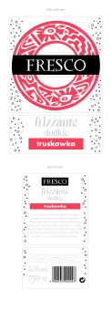 'Wino owocowe Fresco frizzante truskawka słodkie 750ml