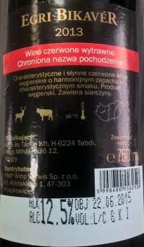 'Wino Egri Bikaver C.W. 750 ml