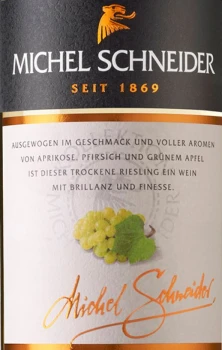 'Wino Michel Schneider Riesling Classic Qba Pfalz B.W. 750 ml