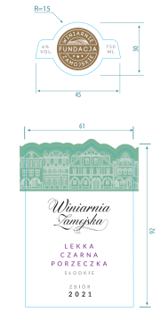 ' Winiarnia Zamojska Lekka Czarna Porzeczka 750Ml