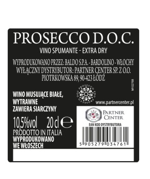 'Wino gronowe musujące białe wytrawne CASA PECUNIA CLASSICO DOC 0,2L