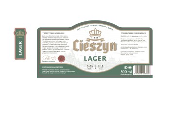 ' Piwo Cieszyński Lager butelka 500 ml