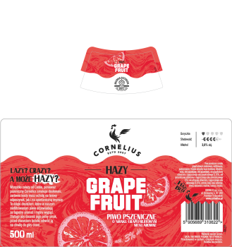 ' Piwo Cornelius Hazy Pszeniczny z Grejpfrutem butelka 500 ml