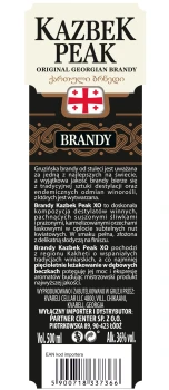 'Brandy Kazbek Peak Xo 36% 0,5L