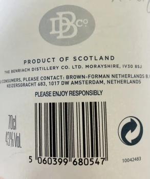 ' Benriach The Original Ten Szkocka Whisky 0,7L 43%