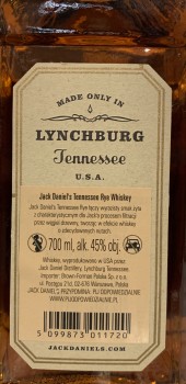 ' Jack Daniel's Tennessee Rye Whiskey 45% 700 ml