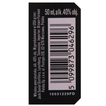 'Jack Daniel's Tennessee Whiskey 40% 50 ml