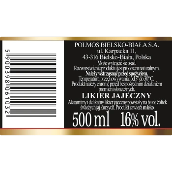 ' Biały Bocian Likier Advocaat 16% 500 Ml
