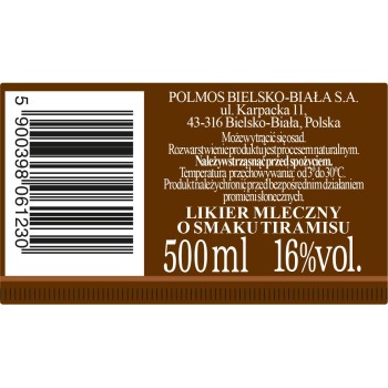 ' Biały Bocian Tiramisu 16% 500 Ml