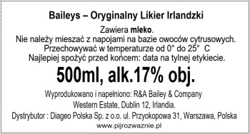 ' Baileys Oryginalny likier irlandzki 500 ml