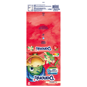 Danone Danonki Mega truskawka - wanilia 4x90g