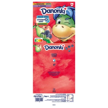 Danone Danonki Mega brzoskwinia-gruszka jagoda 4x90g