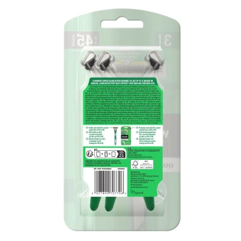 Wilkinson Sword Quattro Essential 4 Sensitive Jednorazowe maszynki do golenia z 4 ostrzami 3 sztuki
